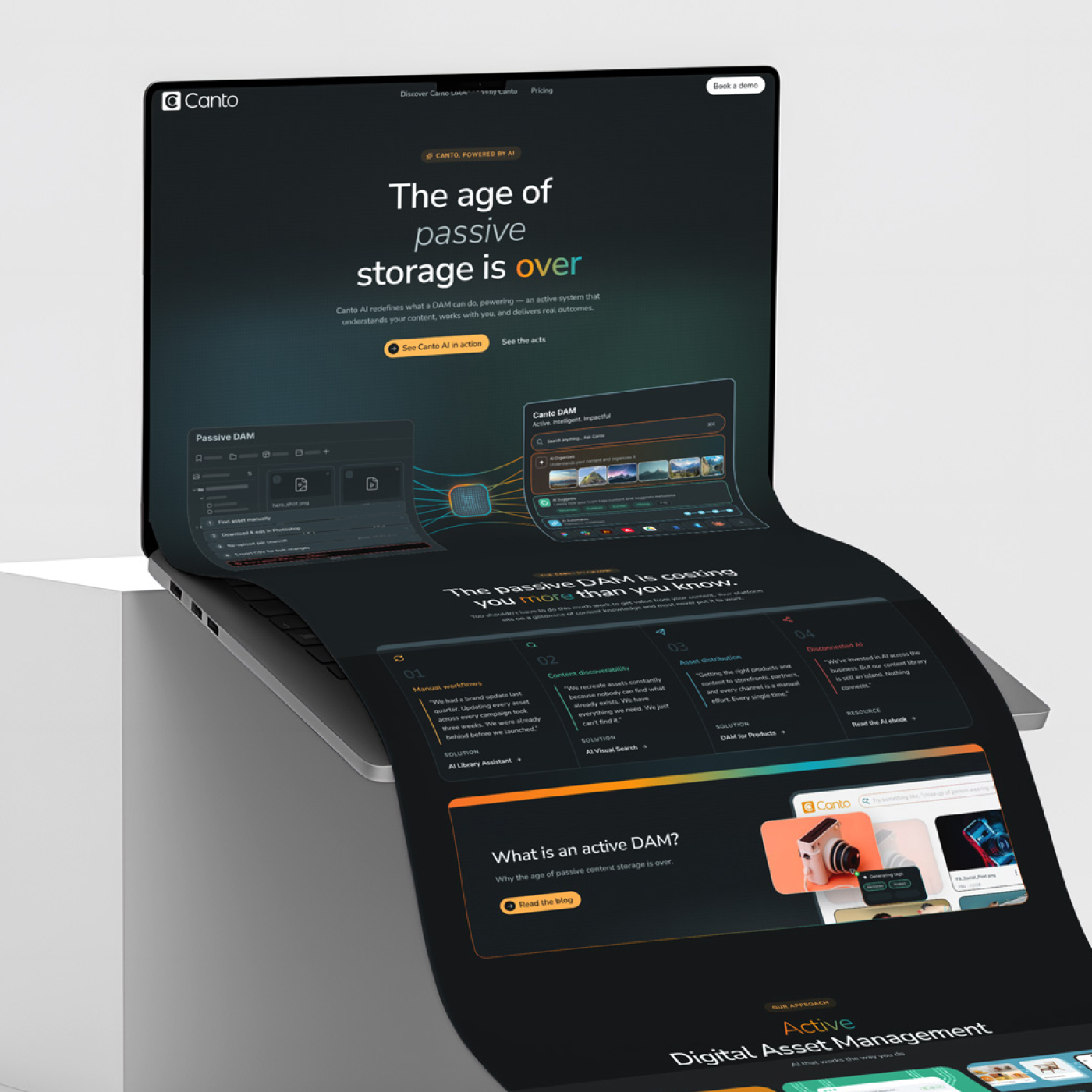 Canto AI page on ai.canto.com