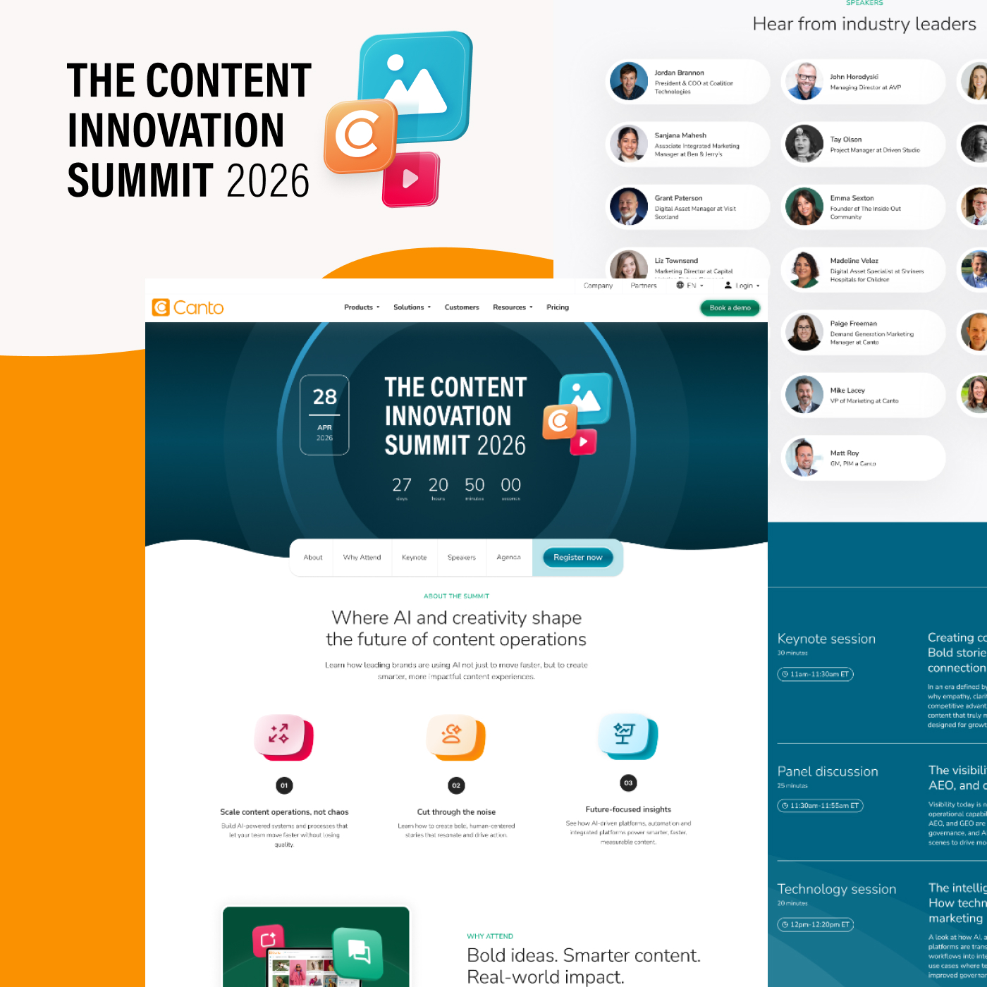 Content Innovation Summit campaign site